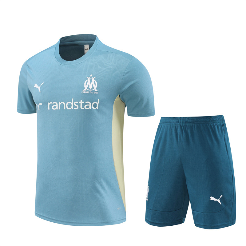 AAA Quality Marseilles 24/25 Blue Training Kit Jerseys